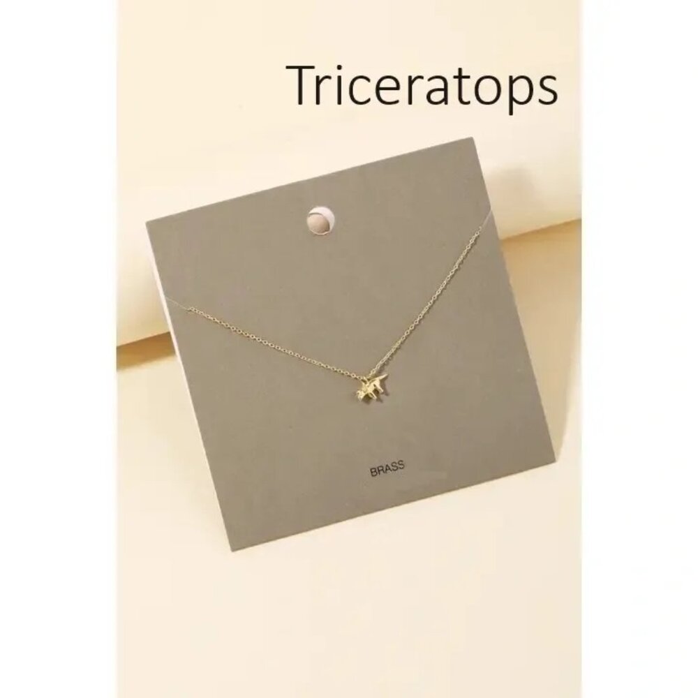 ($7) Triceratops Pendant